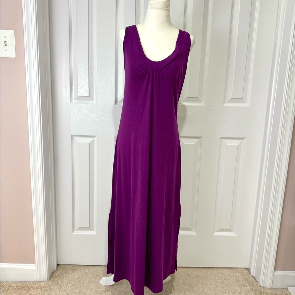 NWOT Lrg Purple Sleeveless Midi Dress Jones New York